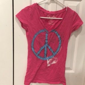 Aeropostale girls s pink t-shirt